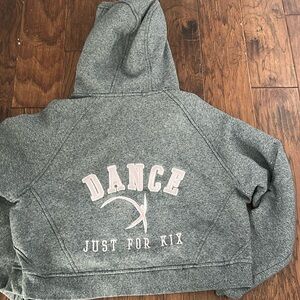 Just for kix cropped hoodie girls L